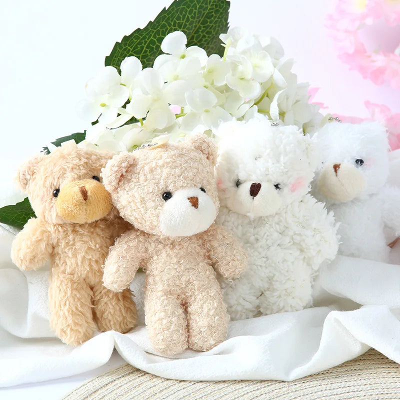 Plush Doll Toys Teddy Bear Pendant Key Ring Animal Bear Stuffed Doll Keychain