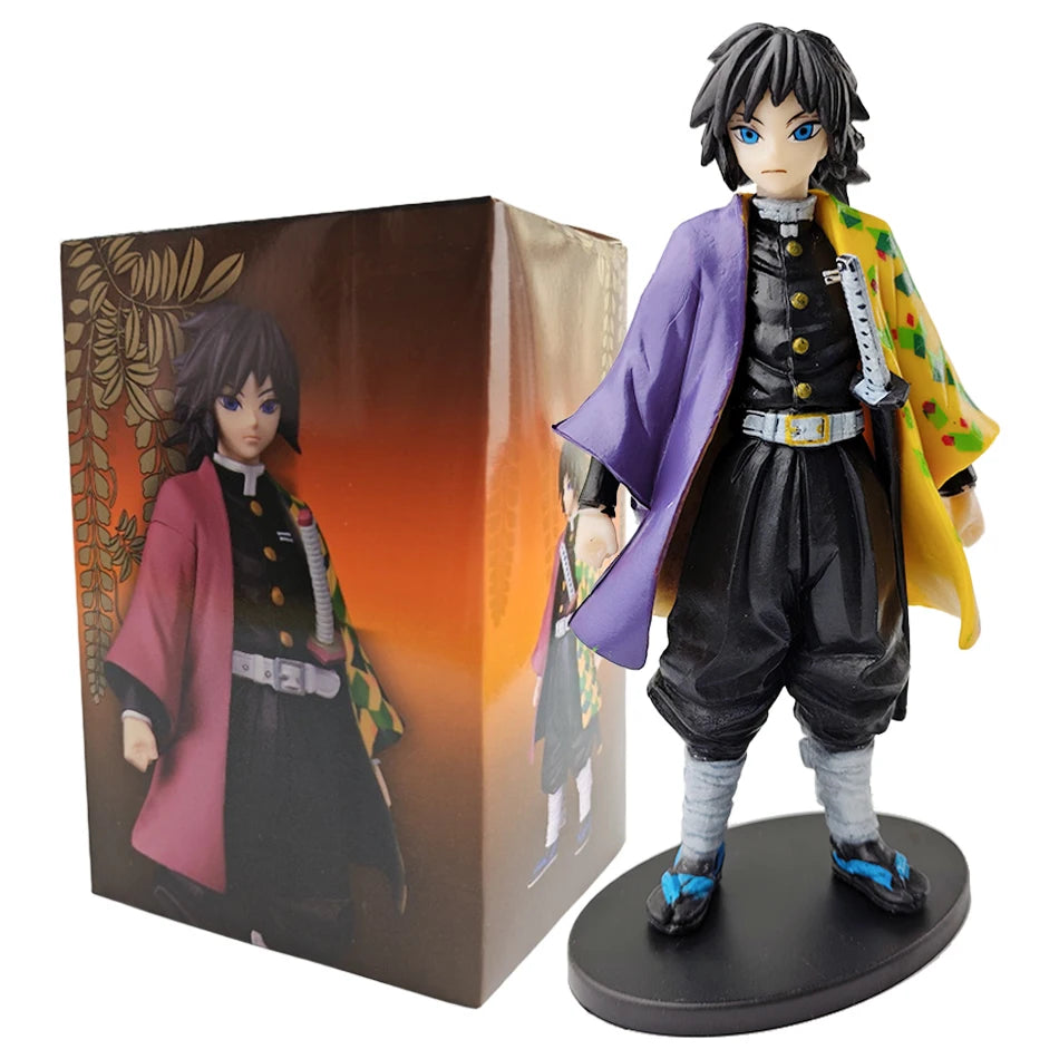 Demon Slayer Anime Action Figure - Kamado Tanjirou with Agatsuma Zenitsu And Nezuko PVC Model Toys