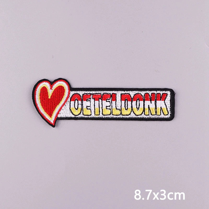 Netherland Oeteldonk Carnival Iron On Patches For Clothes Oeteldonk Embroidery Patch