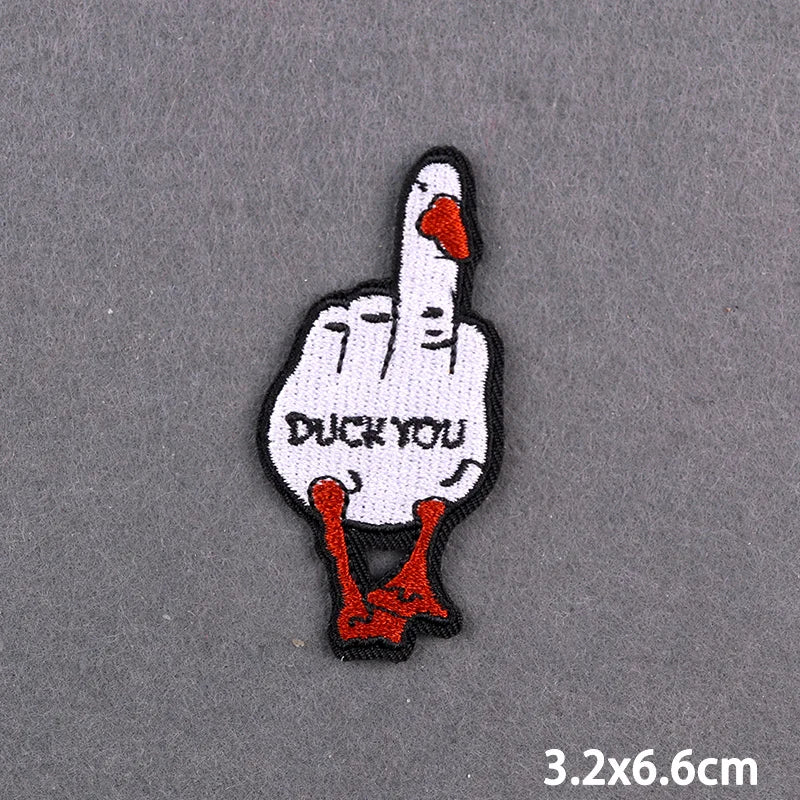 Warning Letters Embroidery Patches For Jeans Good Vibes Iron On Patch Thermoadhesive Patches For Clothes