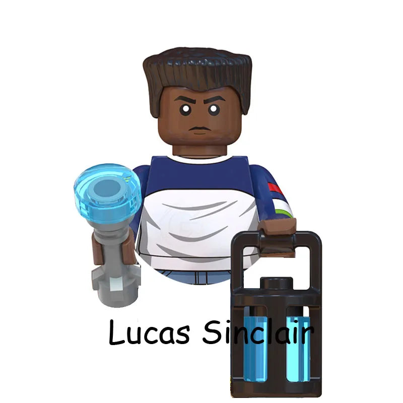 4Pcs/Set The Horrible Movie Dustin Mike Vecna Will Eleven Model Figure Blocks Construction Bricks Toys